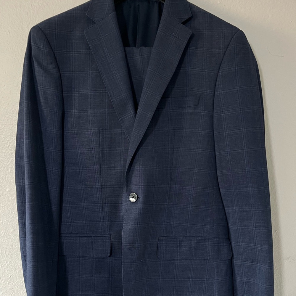CALVIN KLEIN WINDOWPANE SUIT